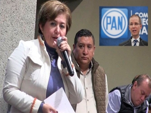 Eva Cadena quien recibiera medio millon de pesos para MORENA es en realidad, del PAN